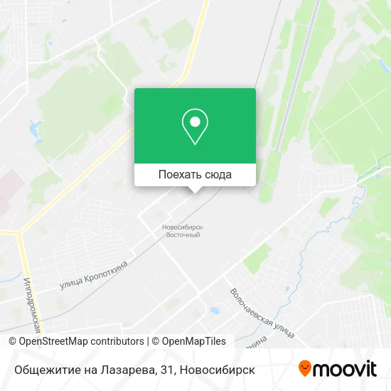 Карта Общежитие на Лазарева, 31