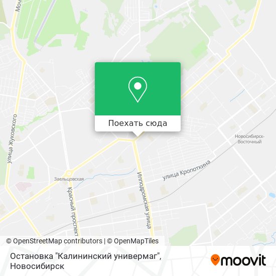 Карта Остановка "Калининский универмаг"
