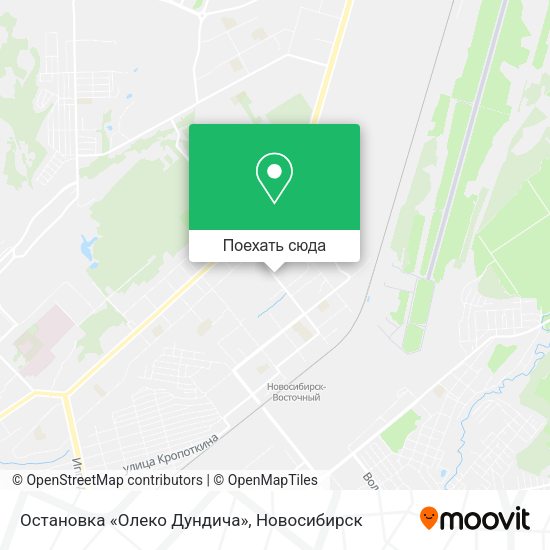 Карта Остановка «Олеко Дундича»