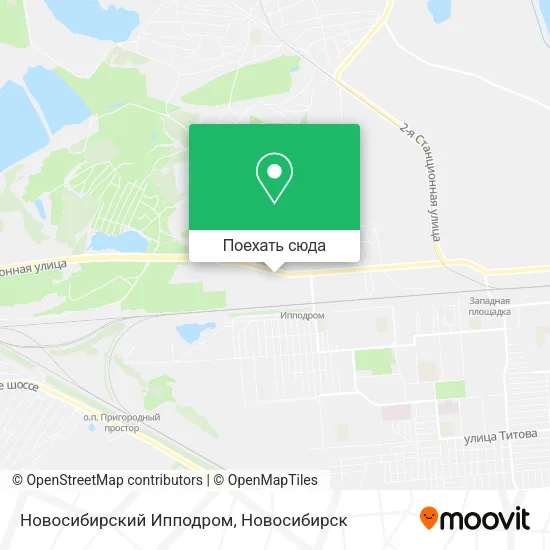 Карта Новосибирский Ипподром
