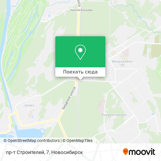 Карта пр-т Строителей, 7