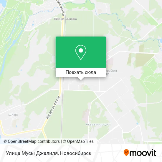 Карта Улица Мусы Джалиля