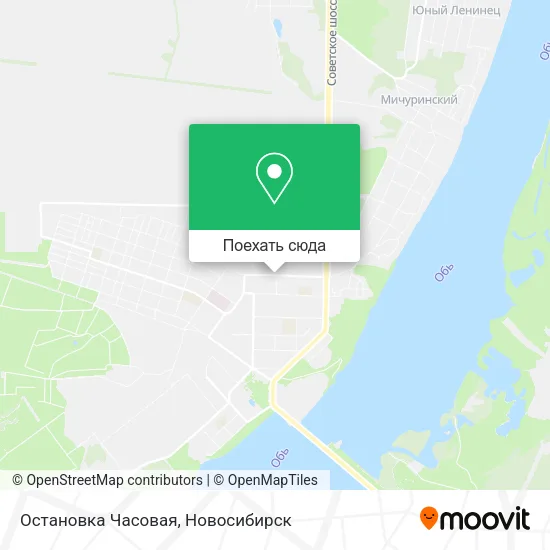 Карта Остановка Часовая