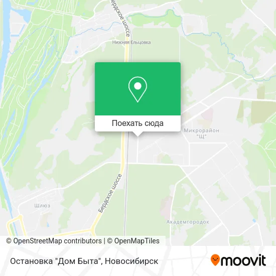 Карта Остановка "Дом Быта"