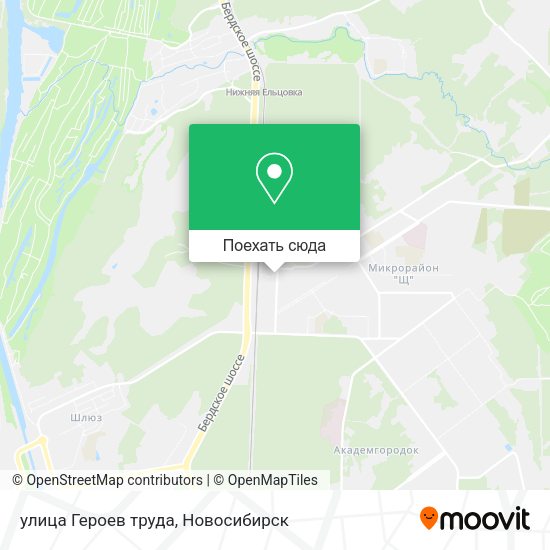 Карта улица Героев труда
