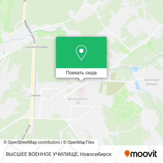Карта ВЫСШЕЕ ВОЕННОЕ УЧИЛИЩЕ