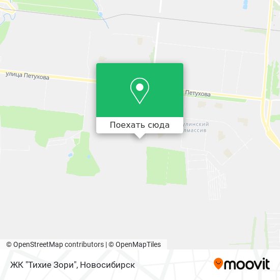 Карта ЖК "Тихие Зори"