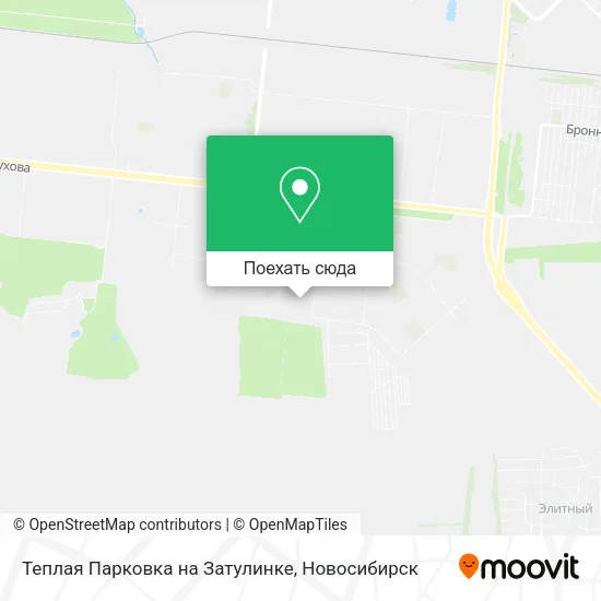 Карта Теплая Парковка на Затулинке
