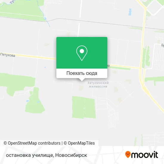 Карта остановка училище