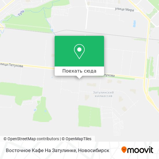 Карта Восточное Кафе На Затулинке