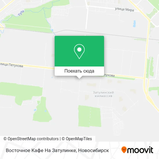 Карта Восточное Кафе На Затулинке