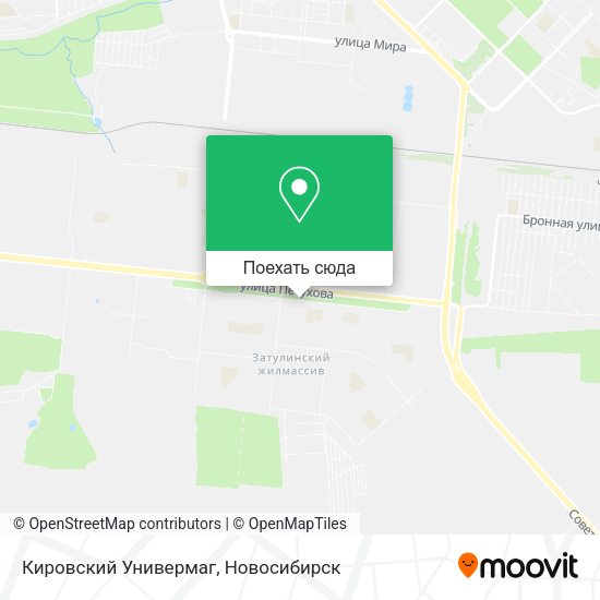 Карта Кировский Универмаг