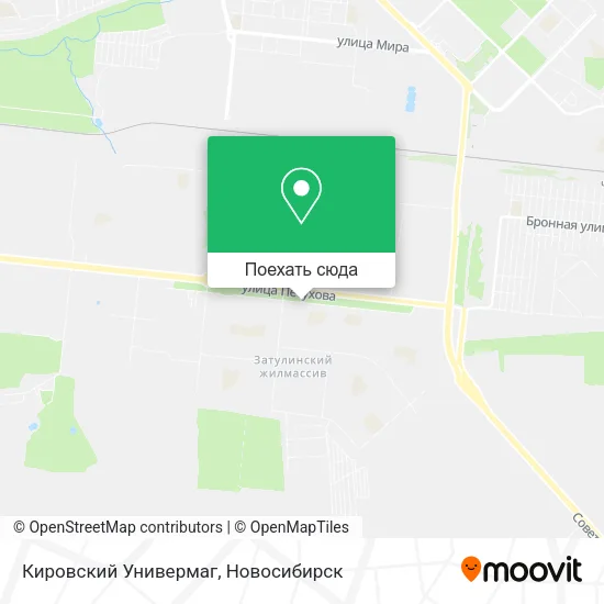 Карта Кировский Универмаг