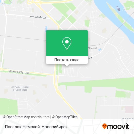 Карта Поселок Чемской