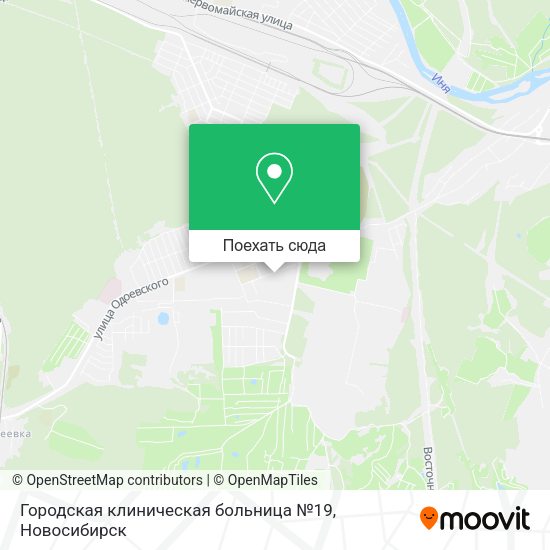 Карта Городская клиническая больница №19