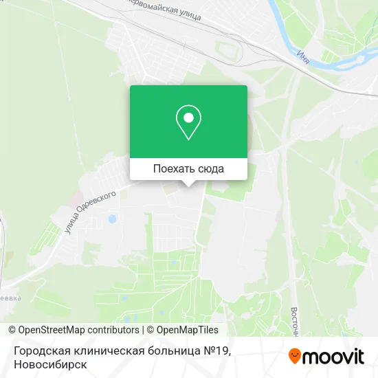 Карта Городская клиническая больница №19