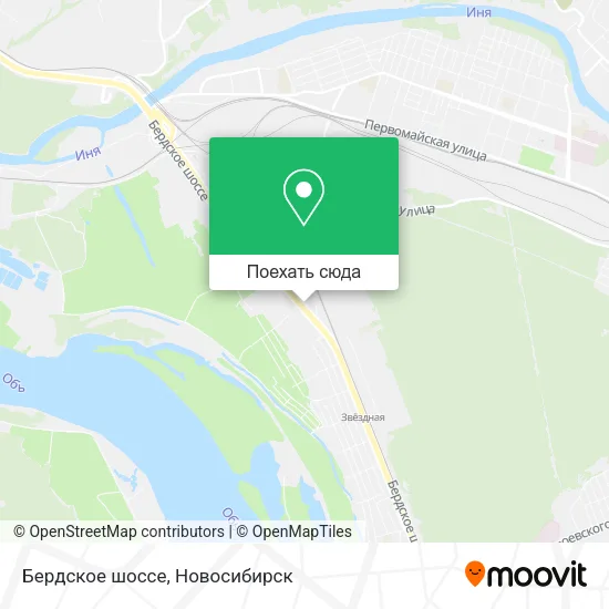 Карта Бердское шоссе