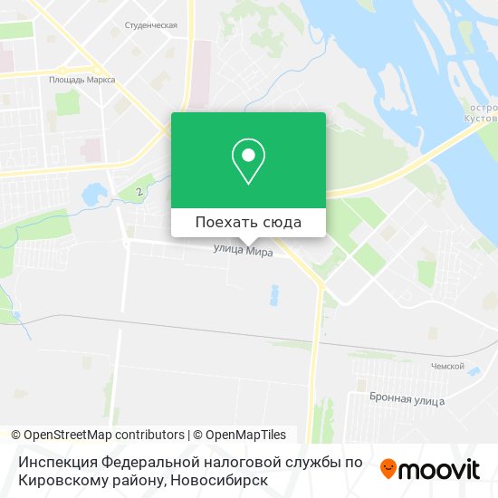 Карта Инспекция Федеральной налоговой службы по Кировскому району