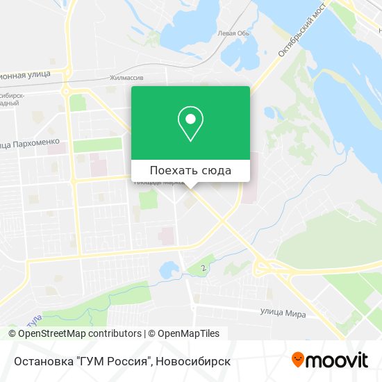 Карта Остановка "ГУМ Россия"