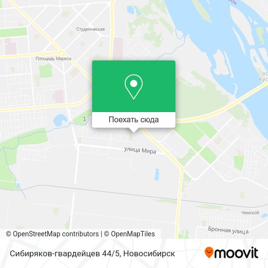 Карта Сибиряков-гвардейцев 44/5