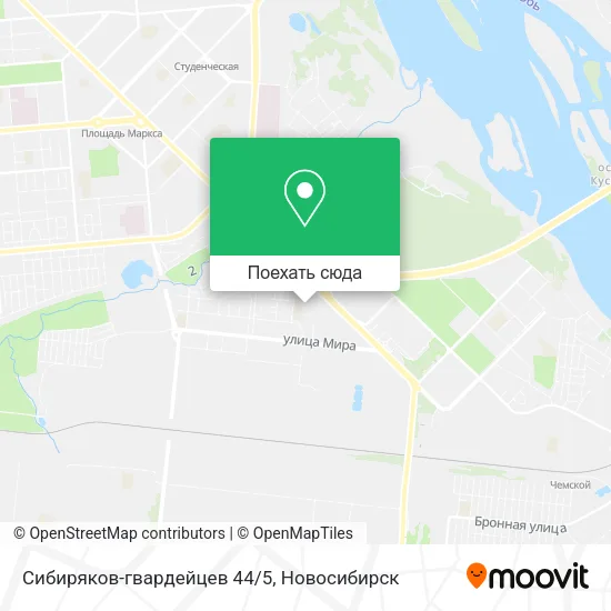Карта Сибиряков-гвардейцев 44/5