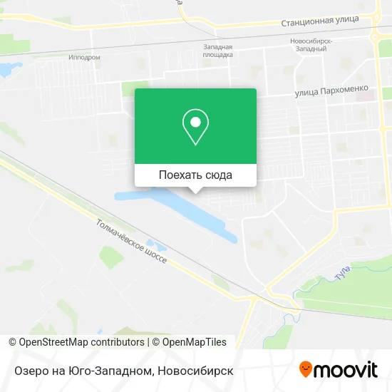 Карта Озеро на Юго-Западном
