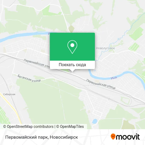 Карта Первомайский парк