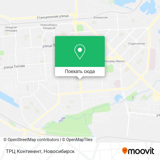 Карта ТРЦ Континент