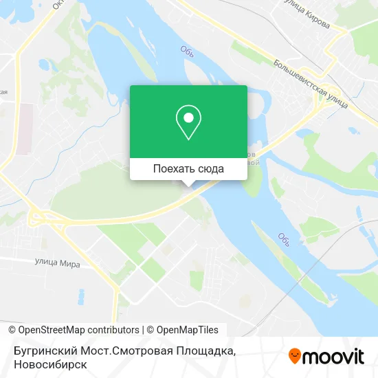 Карта Бугринский Мост.Смотровая Площадка