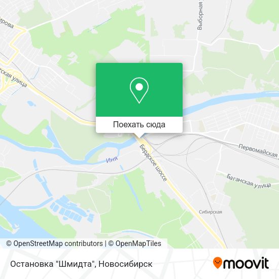 Карта Остановка "Шмидта"