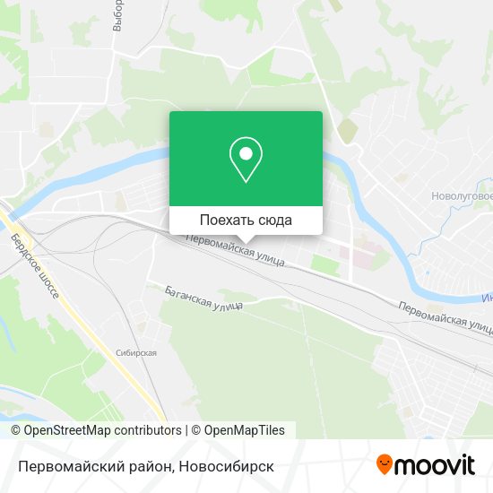 Карта Первомайский район