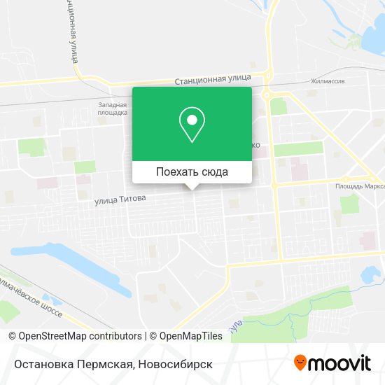 Карта Остановка Пермская