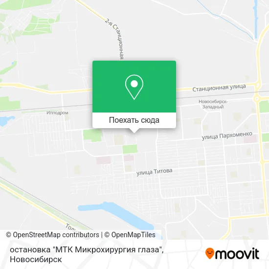 Карта остановка "МТК Микрохирургия глаза"