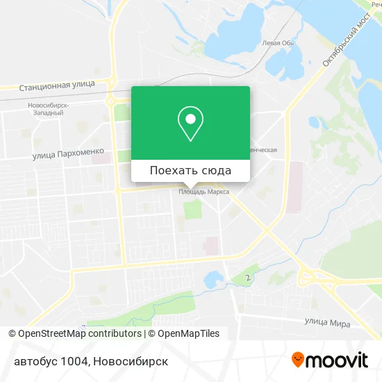 Карта автобус 1004