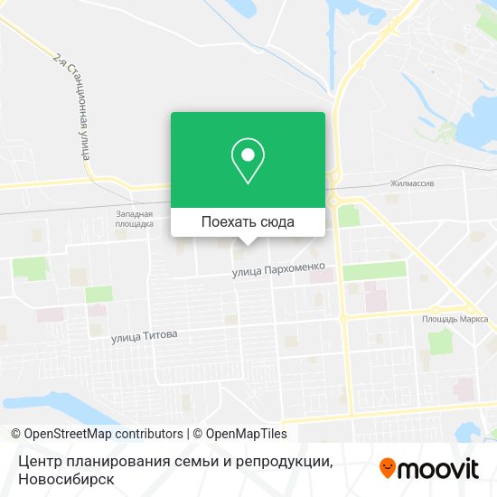Карта Центр планирования семьи и репродукции