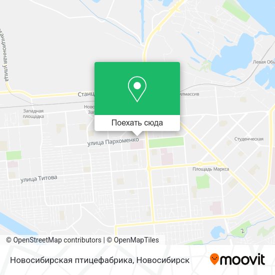 Карта Новосибирская птицефабрика