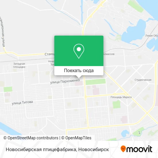 Карта Новосибирская птицефабрика