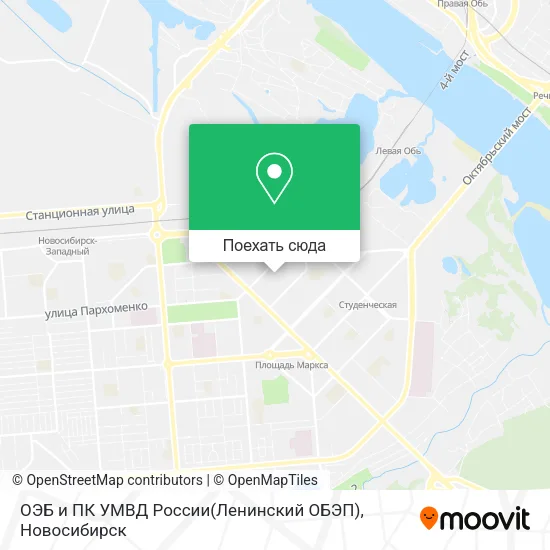 Карта ОЭБ и ПК УМВД России(Ленинский ОБЭП)