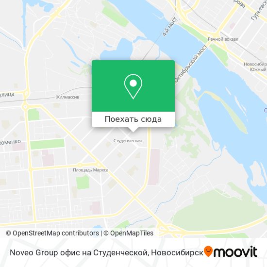 Карта Noveo Group офис на Студенческой