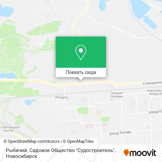 Карта Рыбачий. Садовое Общество "Судостроитель"