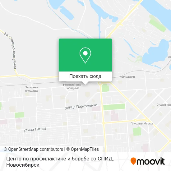 Карта Центр по профилактике и борьбе со СПИД