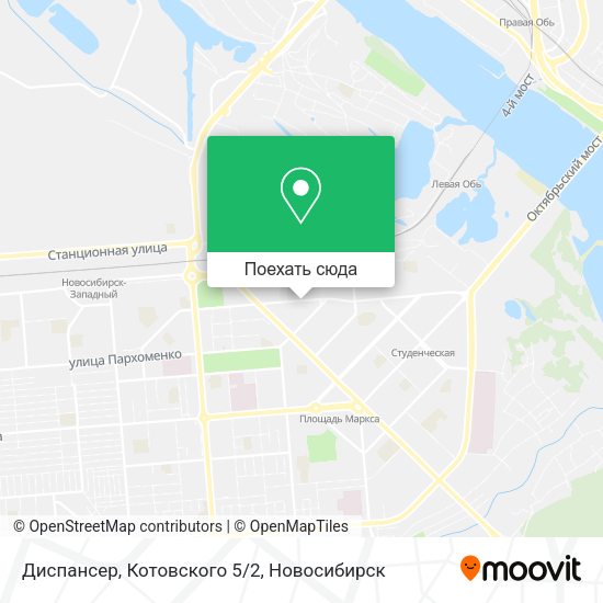 Карта Диспансер, Котовского 5/2