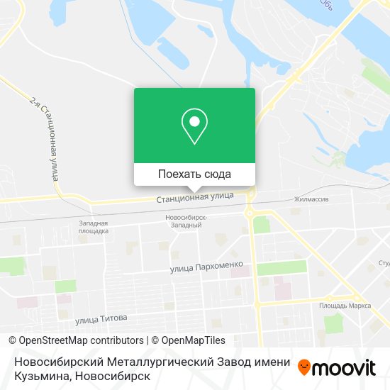 Карта Новосибирский Металлургический Завод имени Кузьмина