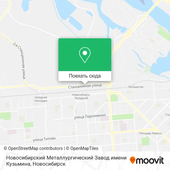 Карта Новосибирский Металлургический Завод имени Кузьмина