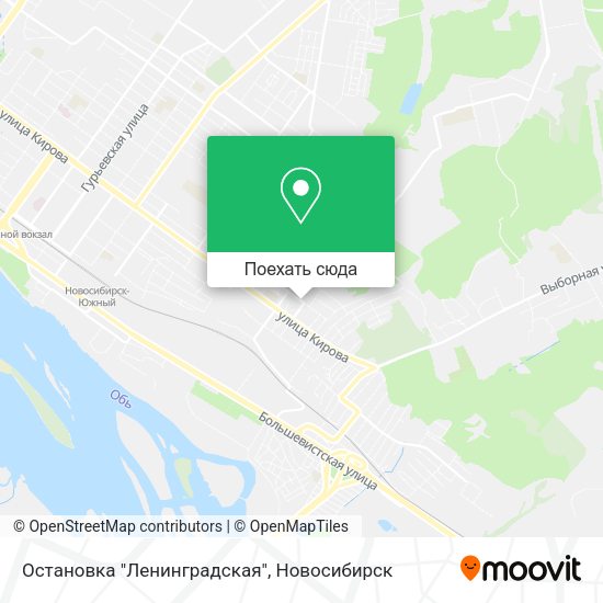 Карта Остановка "Ленинградская"
