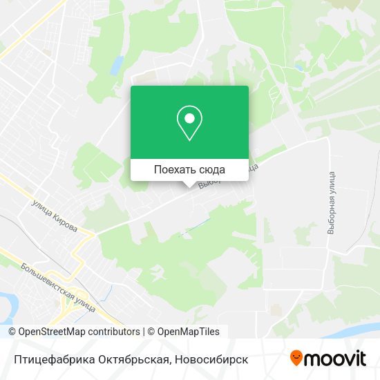Карта Птицефабрика Октябрьская