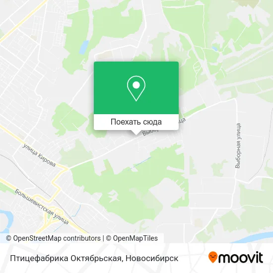 Карта Птицефабрика Октябрьская