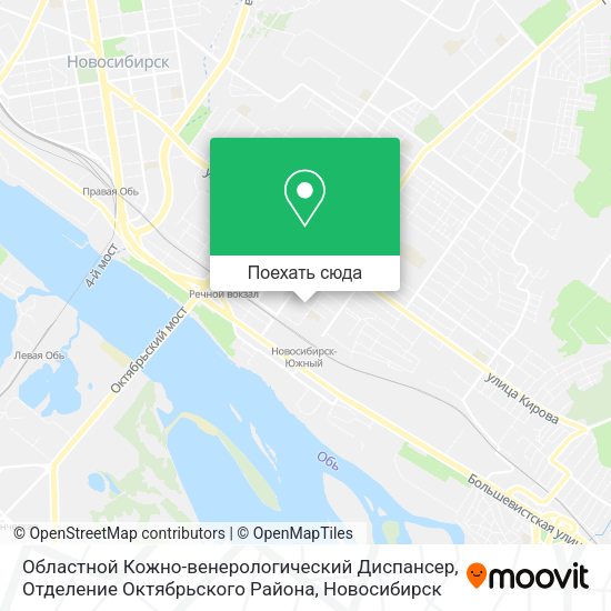 Карта Областной Кожно-венерологический Диспансер, Отделение Октябрьского Района