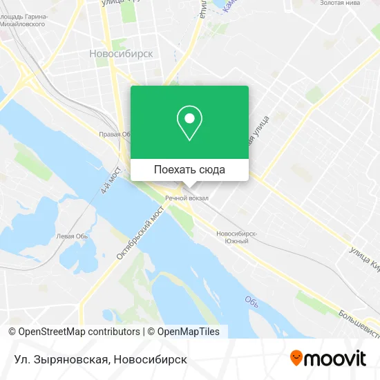Карта Ул. Зыряновская
