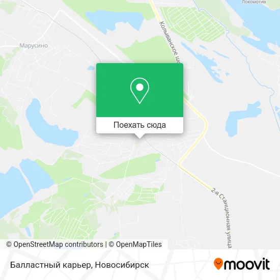 Карта Балластный карьер